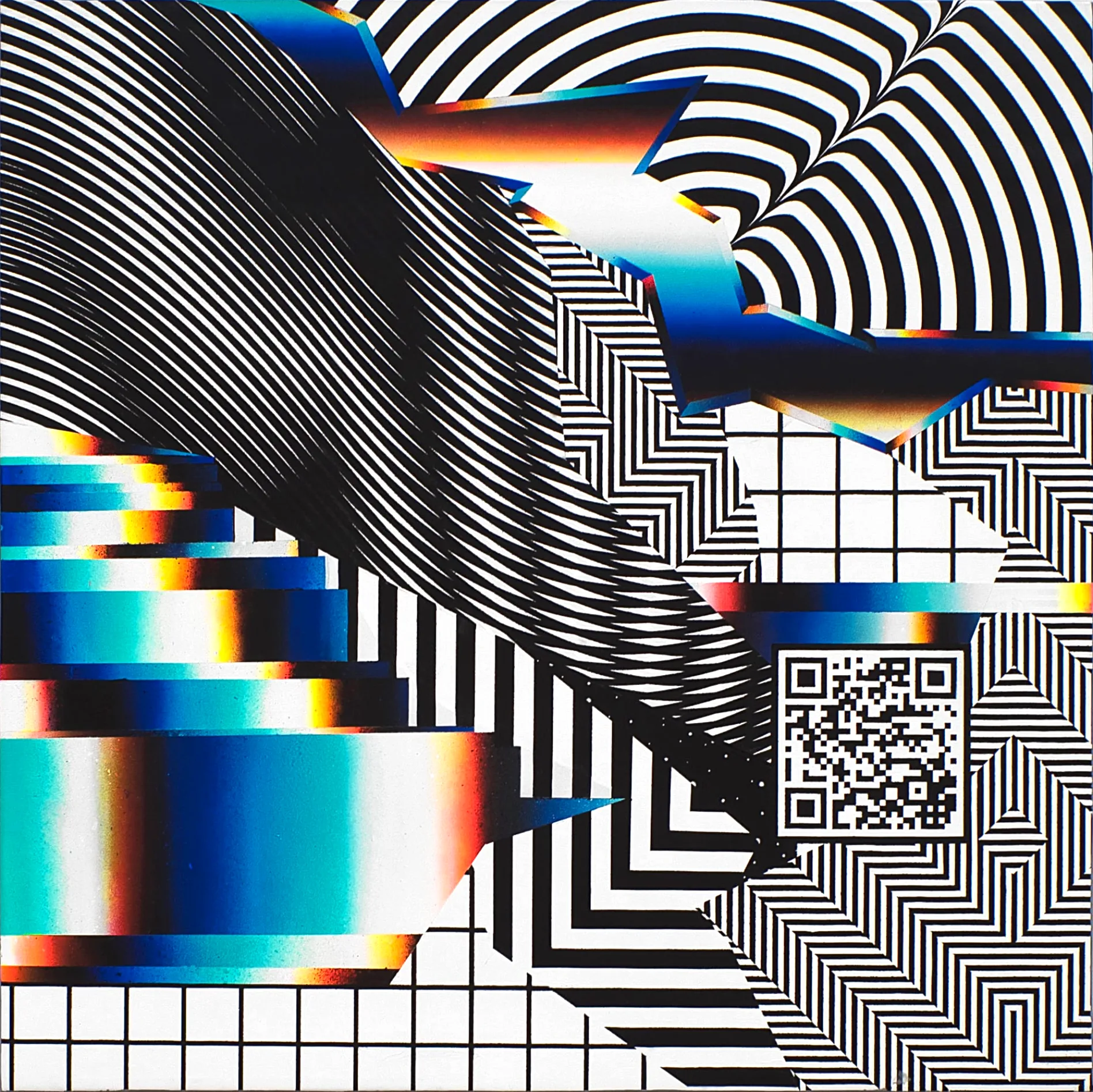 2014 — Optichromie: contraste en guerra — op-art B/N contra el colo